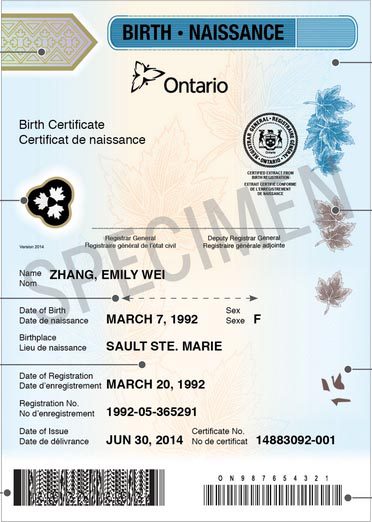 birth certificate replacement