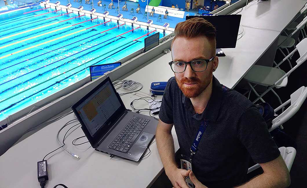 Ciarán Breen at the Aquatics Stadium in Rio