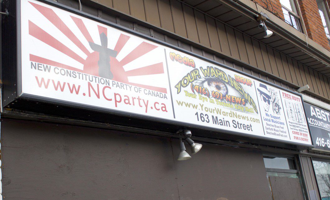 Storefront for Your Ward News, Toronto's most prominent neo-Nazi publication