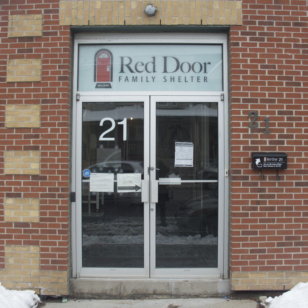 Red Door Family Shelter at 21 Carlaw Ave.