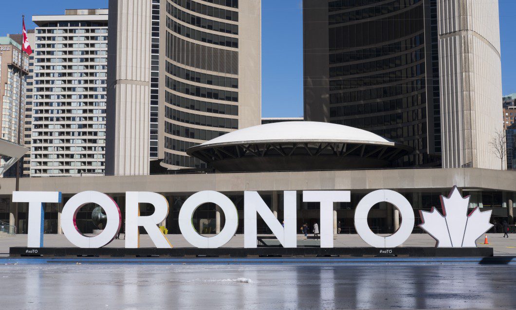 Toronto sign at city hall