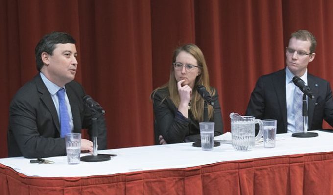 Conservative Party candidate Michael Chong spoke at U of T about elector