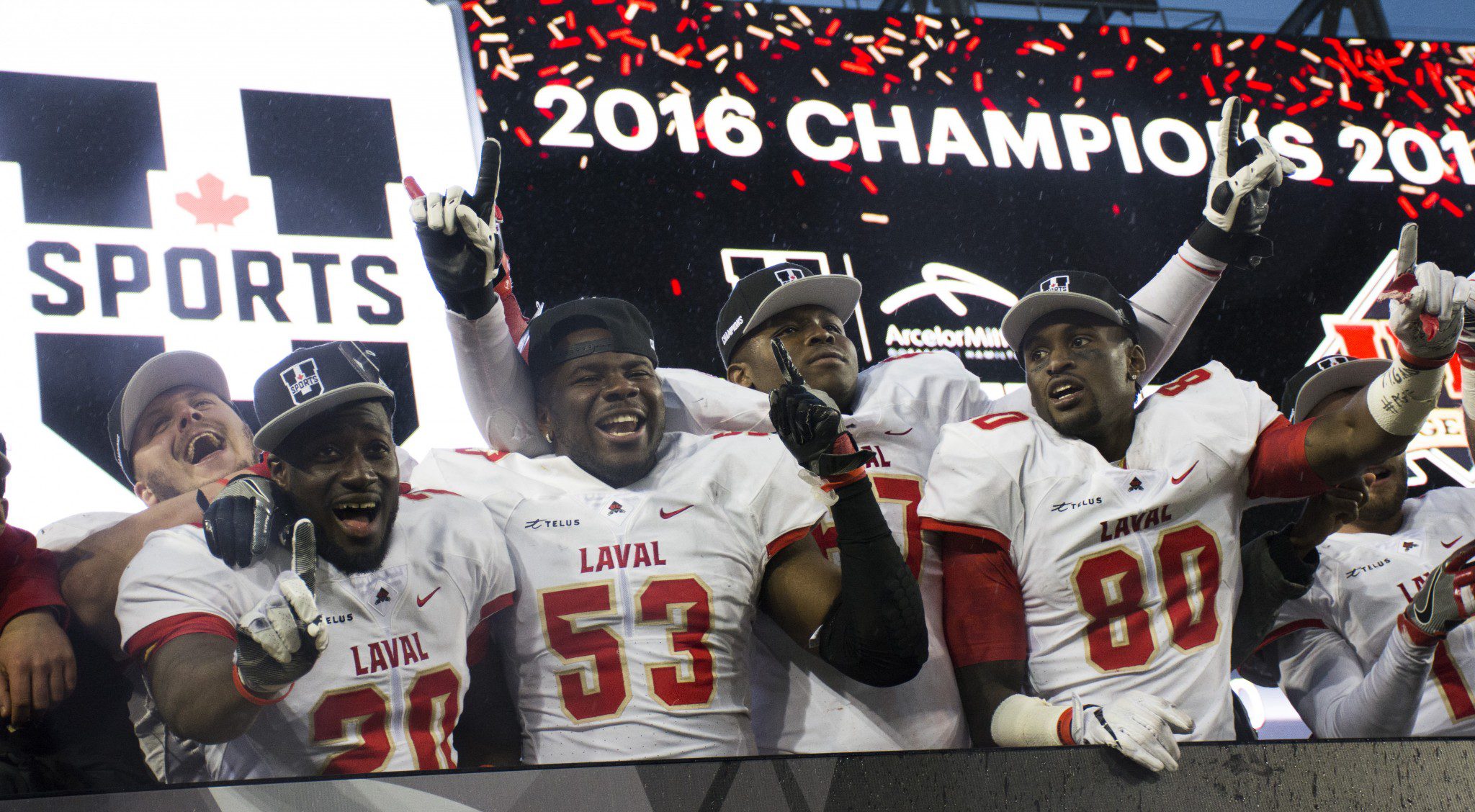 Laval players celebrate