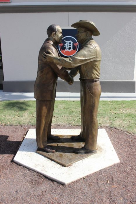 statue of Joker Marchant and George Jenkins