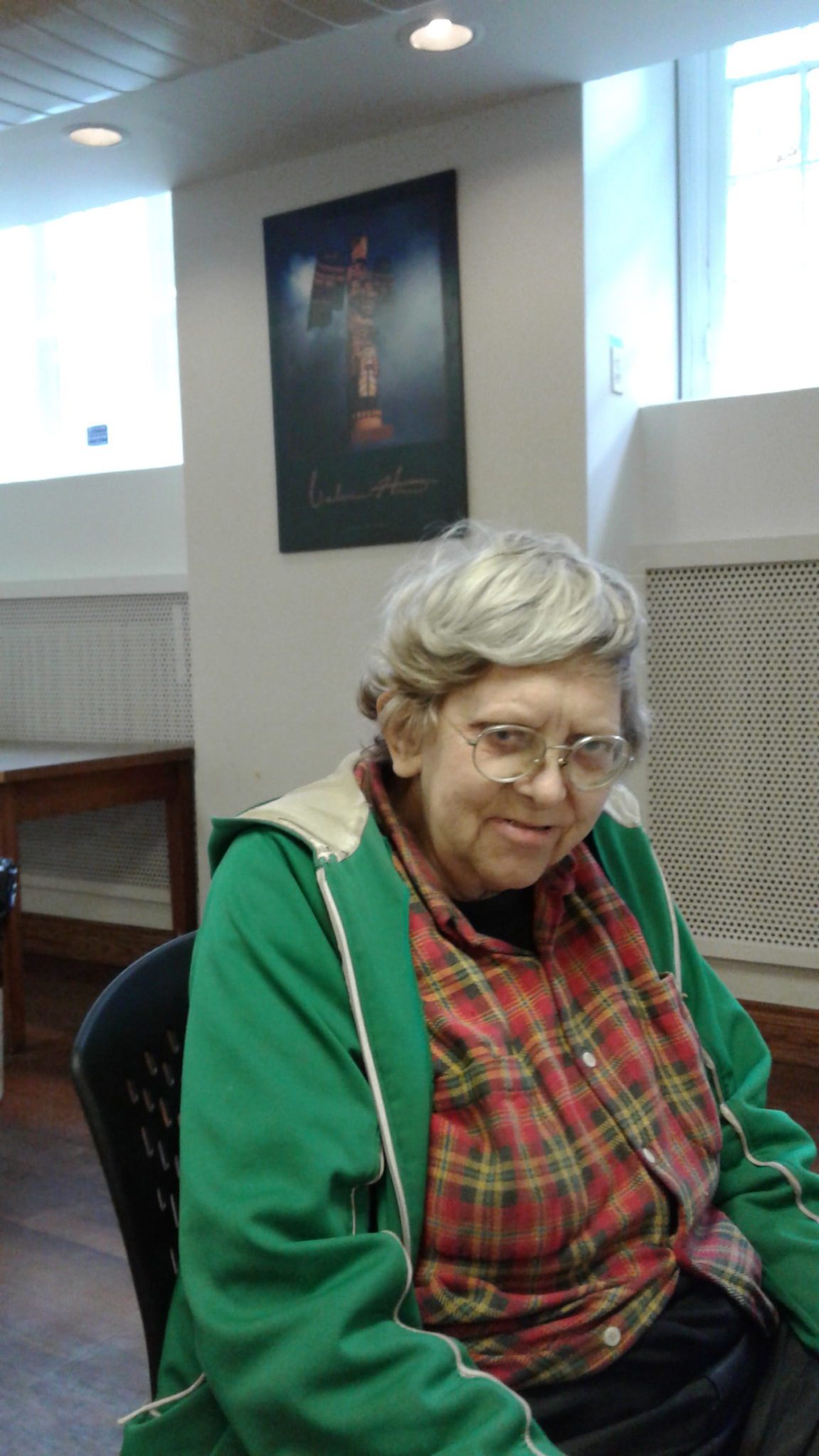 senior citizen at First Nations centre