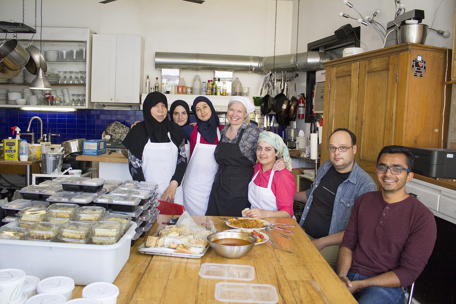 Syrian migrants running The Newcomer Kitchen - making authentic levantine dishes to make a living