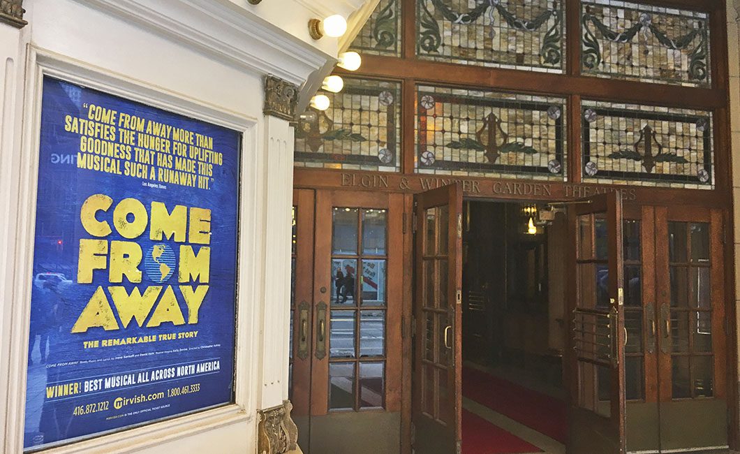 Come From Away. Toronto. Elgin Theatre. 2019.