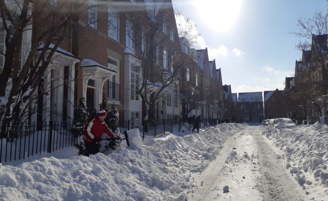 A snowy East York Avenue.