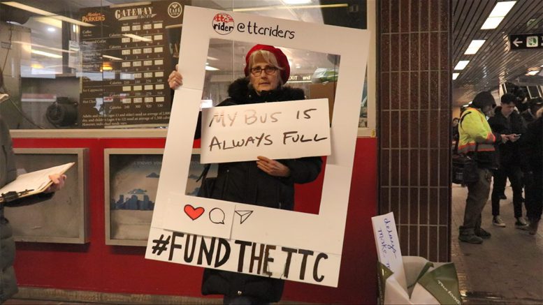 #FundTheTTC Day of Action selife board