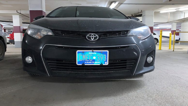 The New Ontario licence plate.