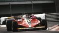 Gilles Villeneuve races in his Ferrari