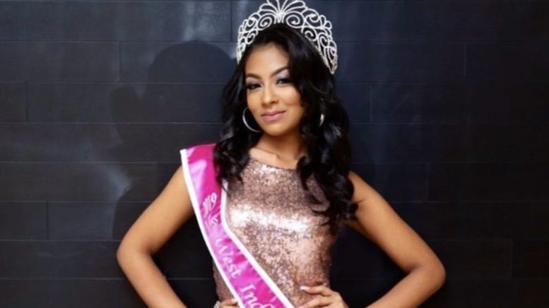 Emily Singh is shown in a pageant crown and sash