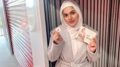 The owner of Azelefa Co. Azelefa Khan, 20, is standing outside her newly bought storage space in North York, Ont. on Monday, May 31, 2021. Due to the uprising of her business she had to expand her storage space. Khan is seen holding one of her most popular product which is the square sized hijab magnet and a main thank you card that is placed in every packaged order. 