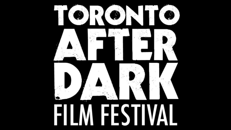 Toronto After Dark Film Festival's logo in white text over a black background