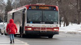 TTC bus after snowstorm