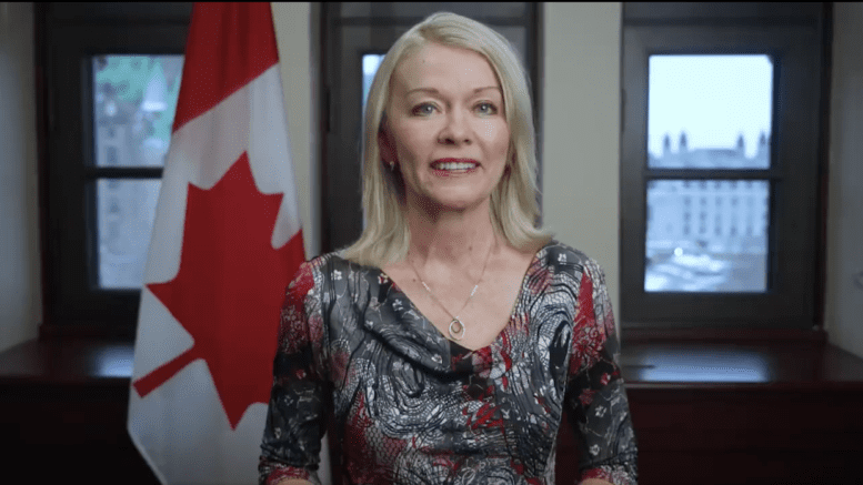 Candice Bergen addresses Canadians after being named Interim Leader of the Conservative Party of Canada