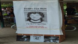 Banner for Terry Fox run