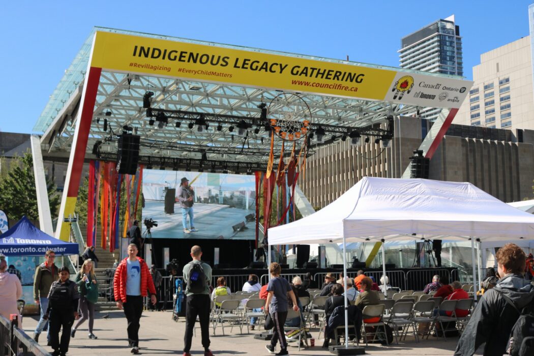 Indigenous Legacy gathering stage