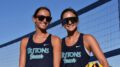 The freshmen partnership of Addie White and Anna Jupin for the Eckerd College Tritons. Photo by Daniel Ramos.
