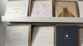 greeting cards with Gaelic/Irish text on a shelf at the Irish Design House