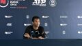 Felix Auger-Aliassime describes his season at a press conference at the National Bank Open (Jake Schulz/Toronto Observer)