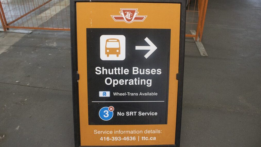 Shuttle buses are in full effect, replacing the decommissioned Scarborough RT line.
