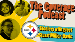 The Coverage podcast banner.