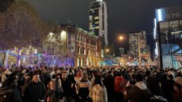 Huge crowds at the annual Halloween party on Church Street. (Madiha Karim/Toronto Observer)