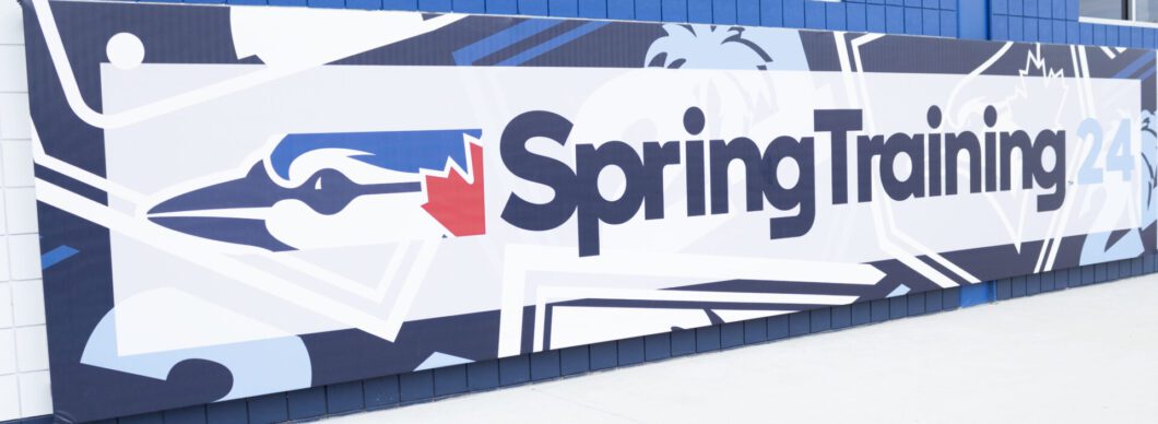 Toronto Blue Jays spring training sign.