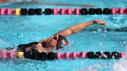 swimmer does back stroke
