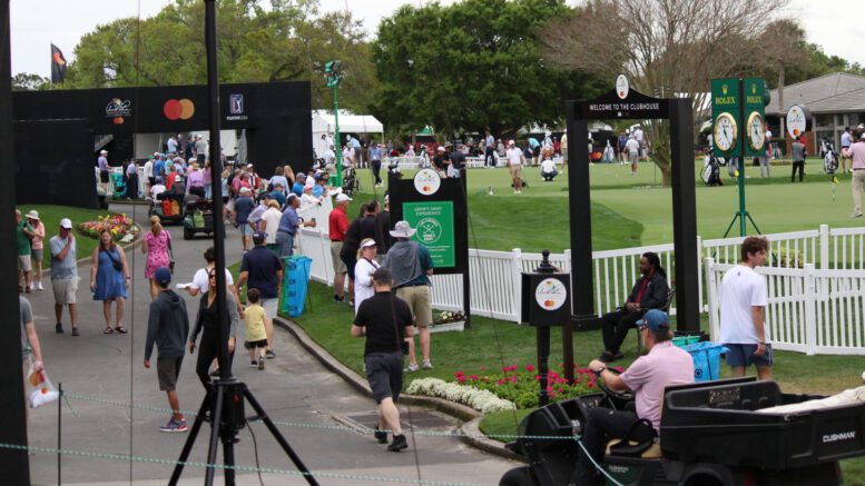 Fans at Arnold Palmer Invitational practice