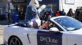 easter bunny in a car during the beaches easter parade